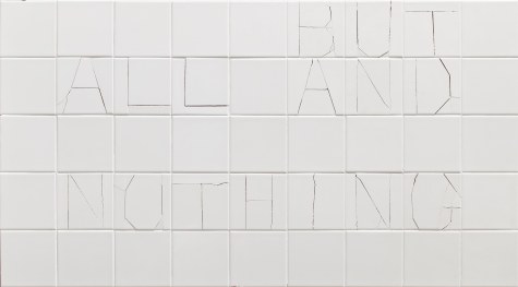1_모든 것이면서 아무것도 아닌 것_2014_ceramic tiles on plywood_76x137.5x7cm