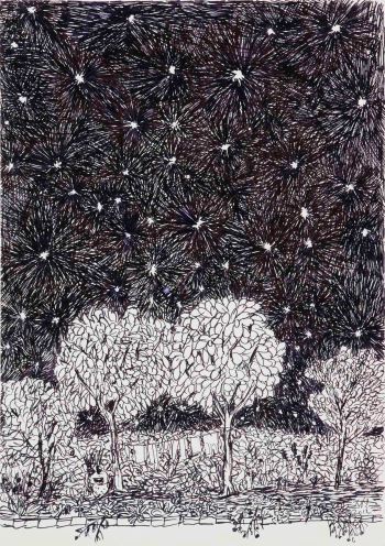 4.문성식_여름풍경_종이에잉크_26x18