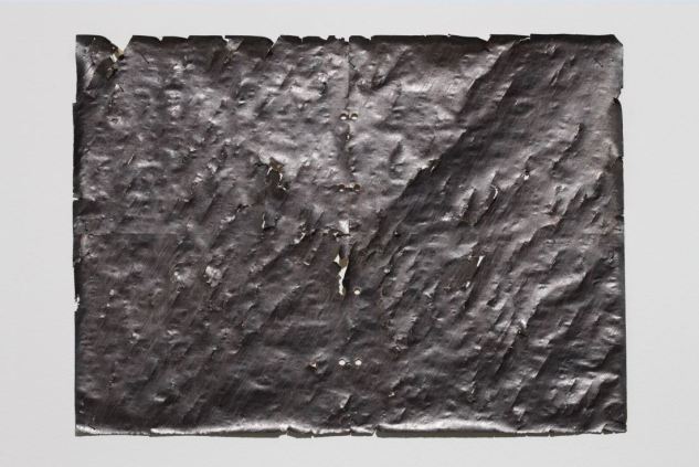 최병소_Untitled(1973)_newspaper, ballpoint pen, pencil_39 x 54 x 1cm_2014