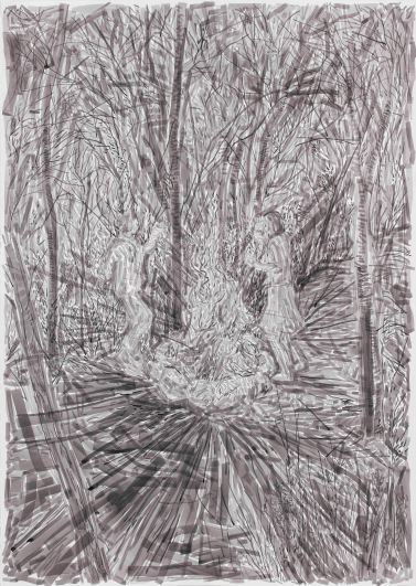 박광수_좀 더 흐린 숲 속(9)_2014