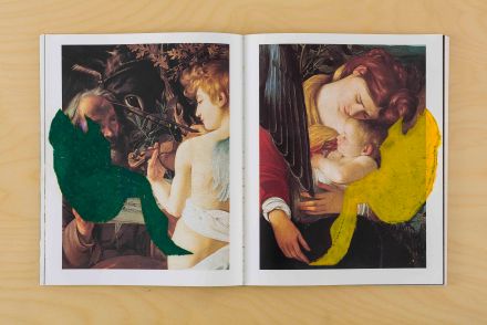 강희정_면의 책_The Book of Plane_2014_Acrylic paint, oil pastel on book_23 x 19 x 1 cm(2)