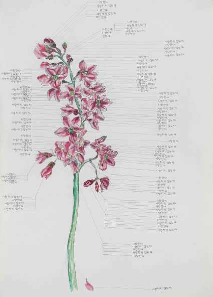 이준용_아날로그 고백기계_Watercolor on paper_2014_42 x 29