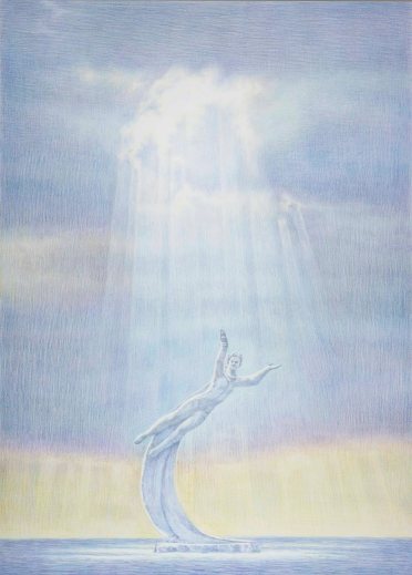 장종완_여신 Goddess_2016_Color pencil on paper_72 x 51 cm