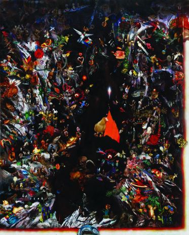 최수정_그림동굴그림 Painting Cave Cave Painting_2017_Acrylic and embroidery on canvas_162.2 x 130.3 cm_1.jpg