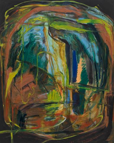 3_구지윤_오렌지 아스팔트 Orange Asphalt_2018_oil on linen_162.2x130.3cm.jpg