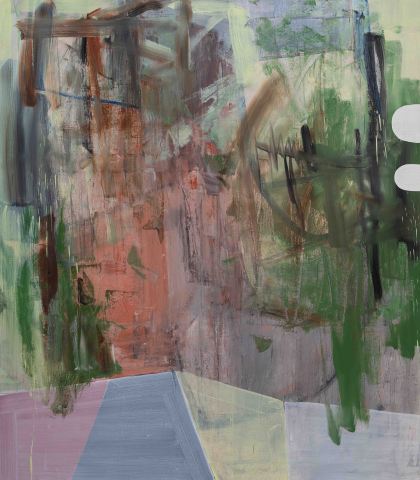 3_박형지_해진 깃발 Worn Out_2018_oil and oil bar on jute_160x140cm.jpg